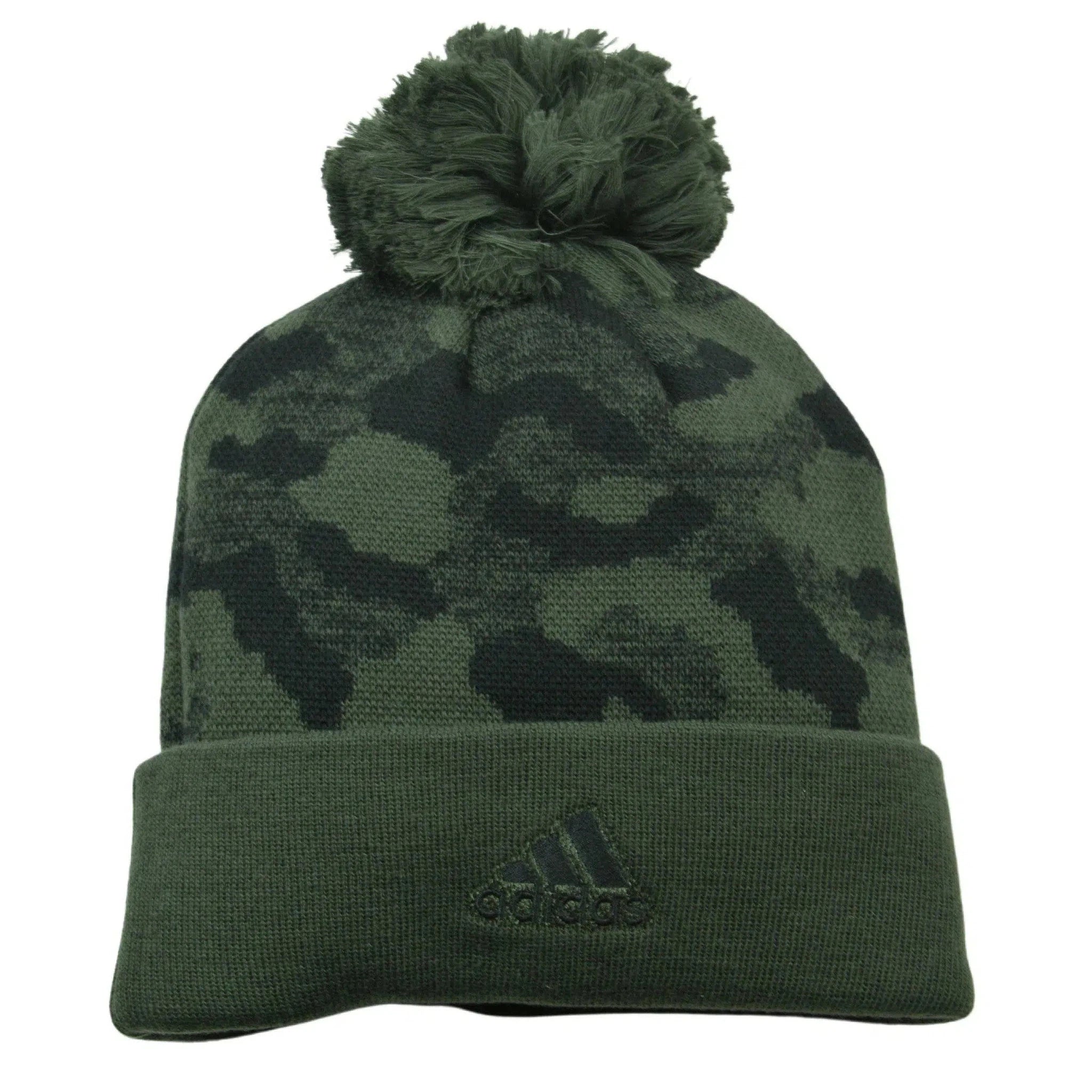 New York Rangers Adidas NHL Hockey Tonal Camo Knit Pom Pom Beanie Winter Hat