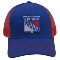 New York Rangers Cross Fade NHL Hockey Trucker Snapback Hat