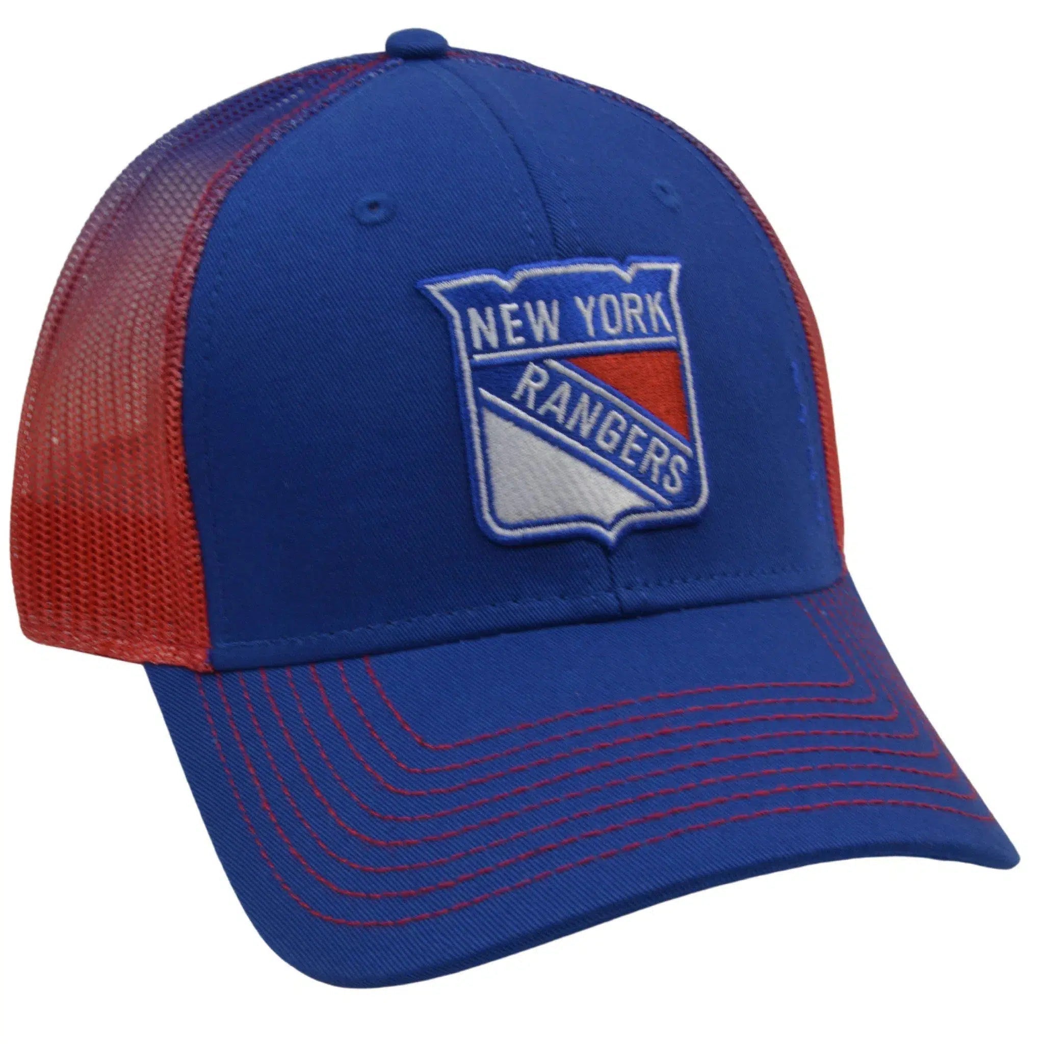 New York Rangers Cross Fade NHL Hockey Trucker Snapback Hat