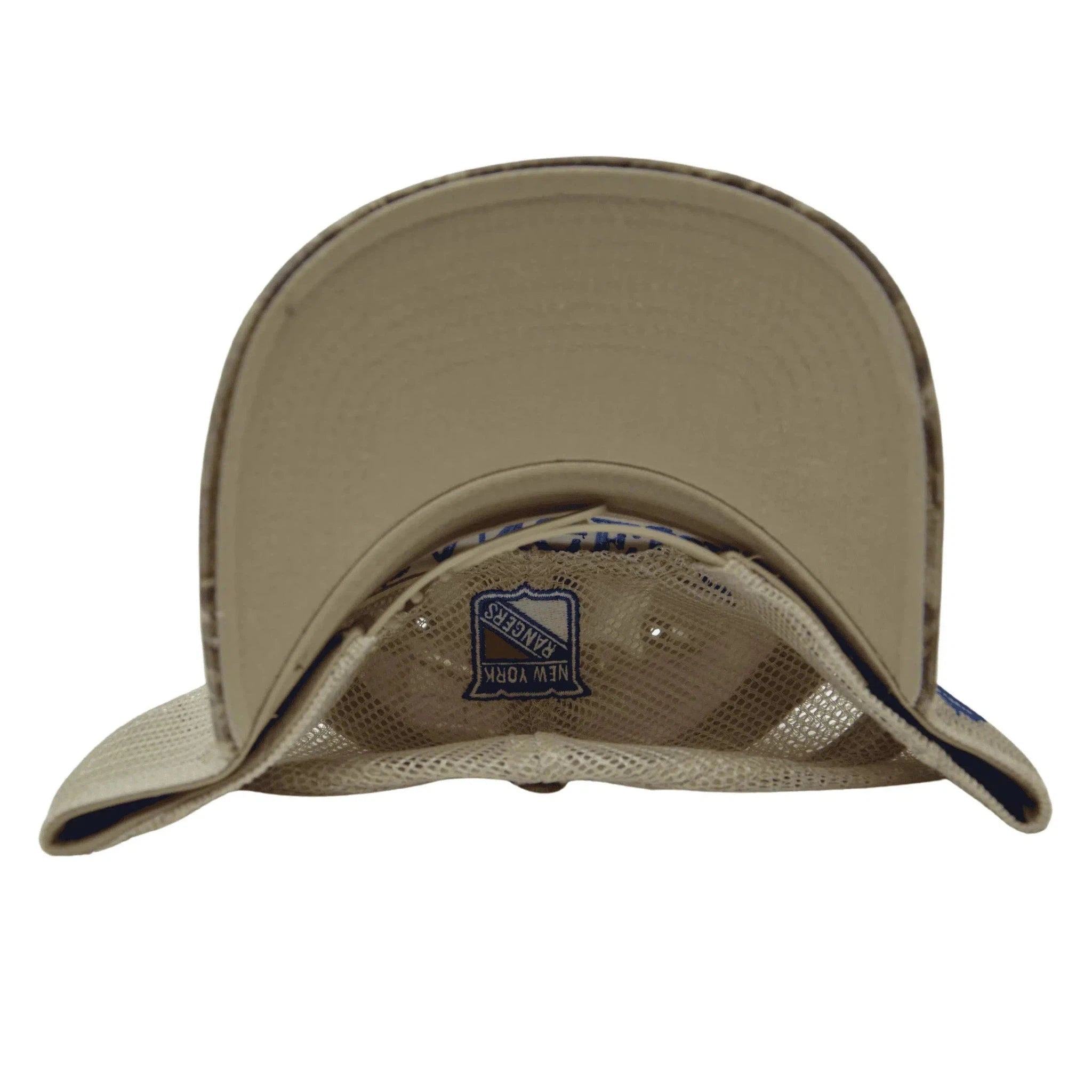 New York Rangers Fanatics Branded Beige & Camo NHL Logo Adjustable Hockey Hat