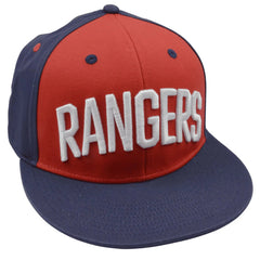 New York Rangers NHL Hockey Red & Blue 2Tone Flat Brim Snapback Hat