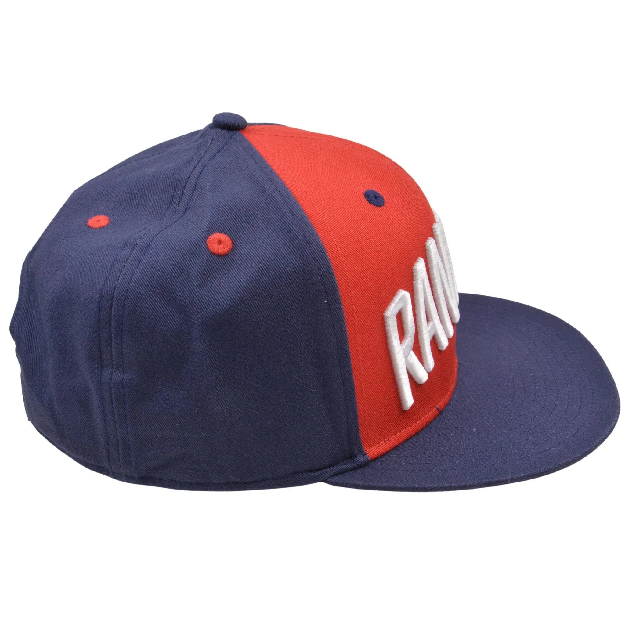 New York Rangers NHL Hockey Red & Blue 2Tone Flat Brim Snapback Hat