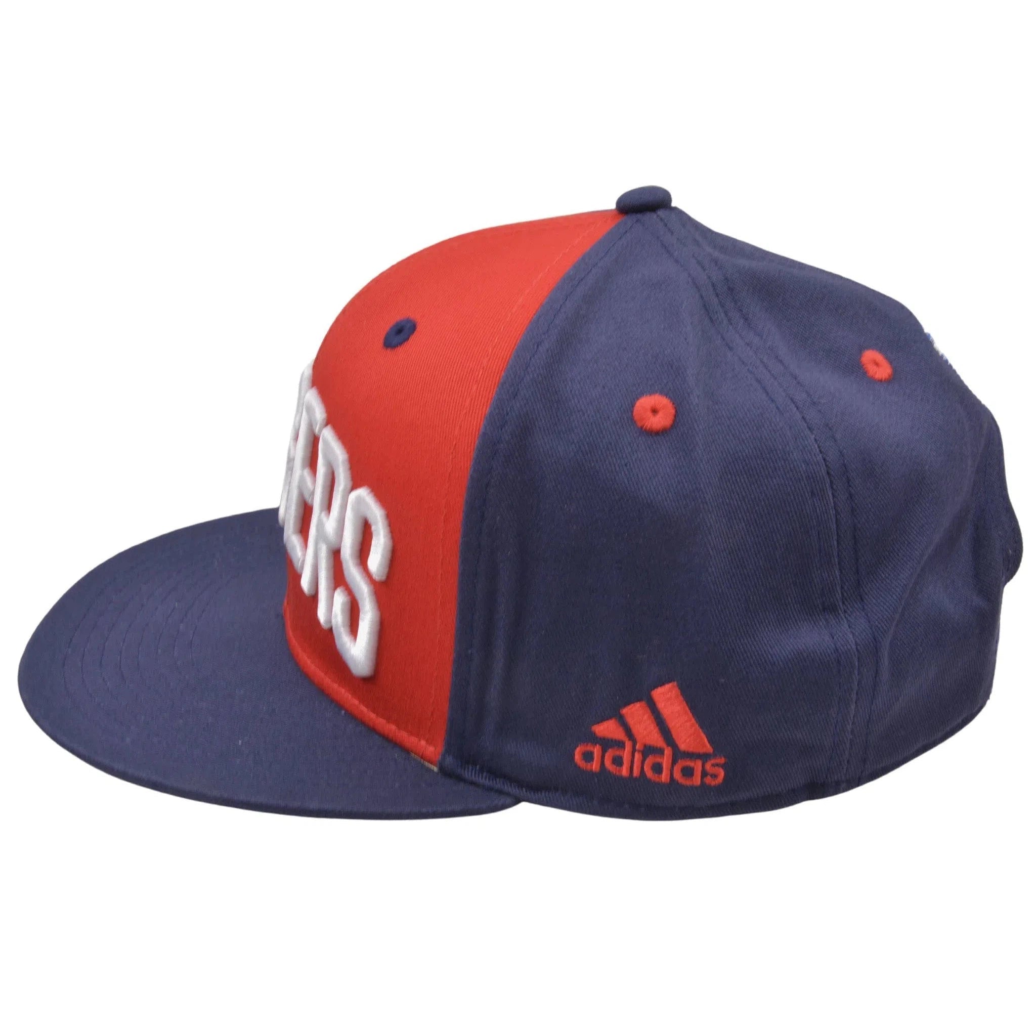 New York Rangers NHL Hockey Red & Blue 2Tone Flat Brim Snapback Hat