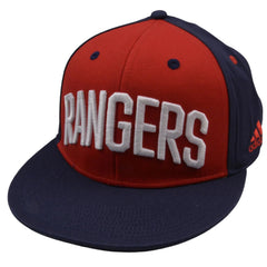 New York Rangers NHL Hockey Red & Blue 2Tone Flat Brim Snapback Hat