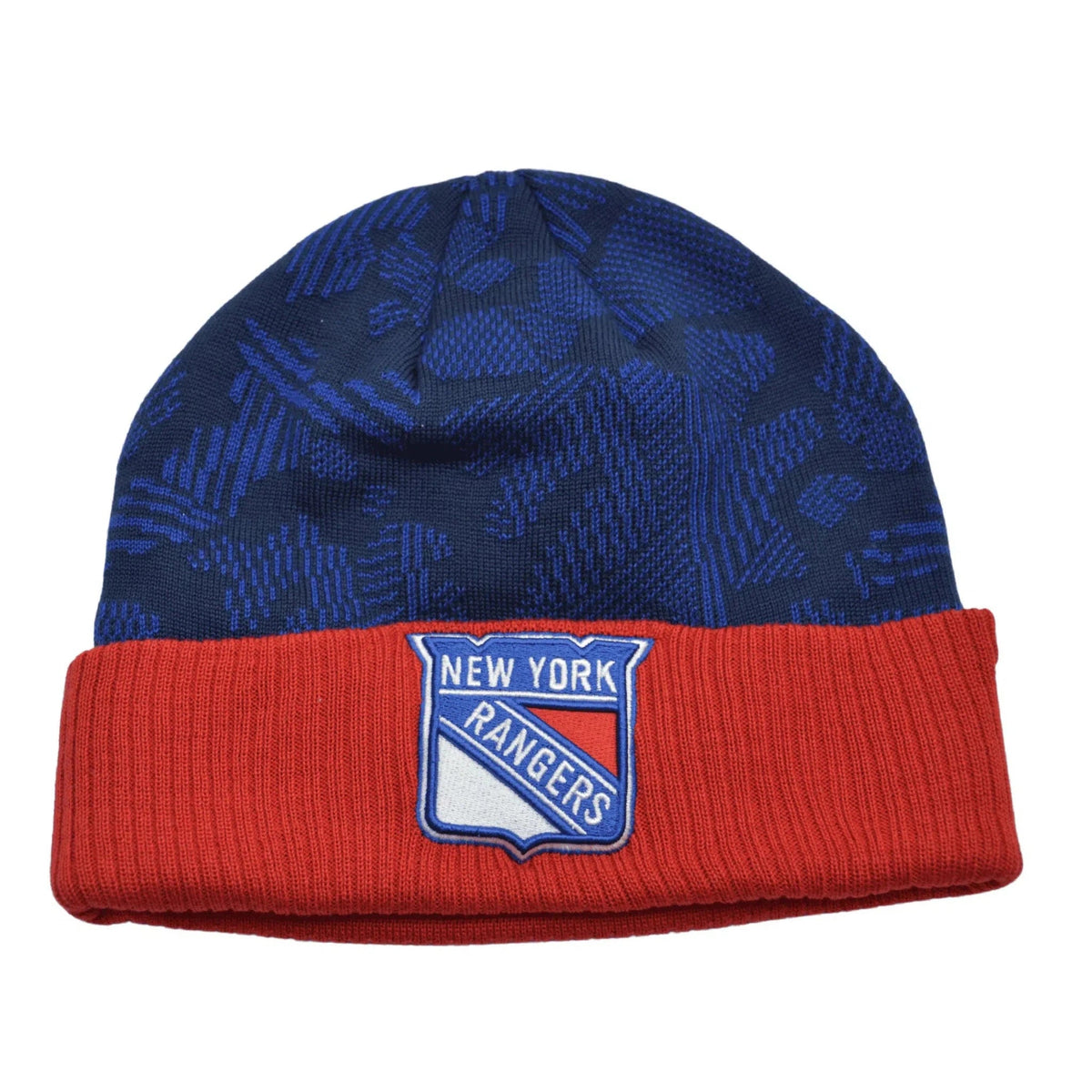 New York Rangers NHL Iconic Knit Cuffed Beanie Winter Hat