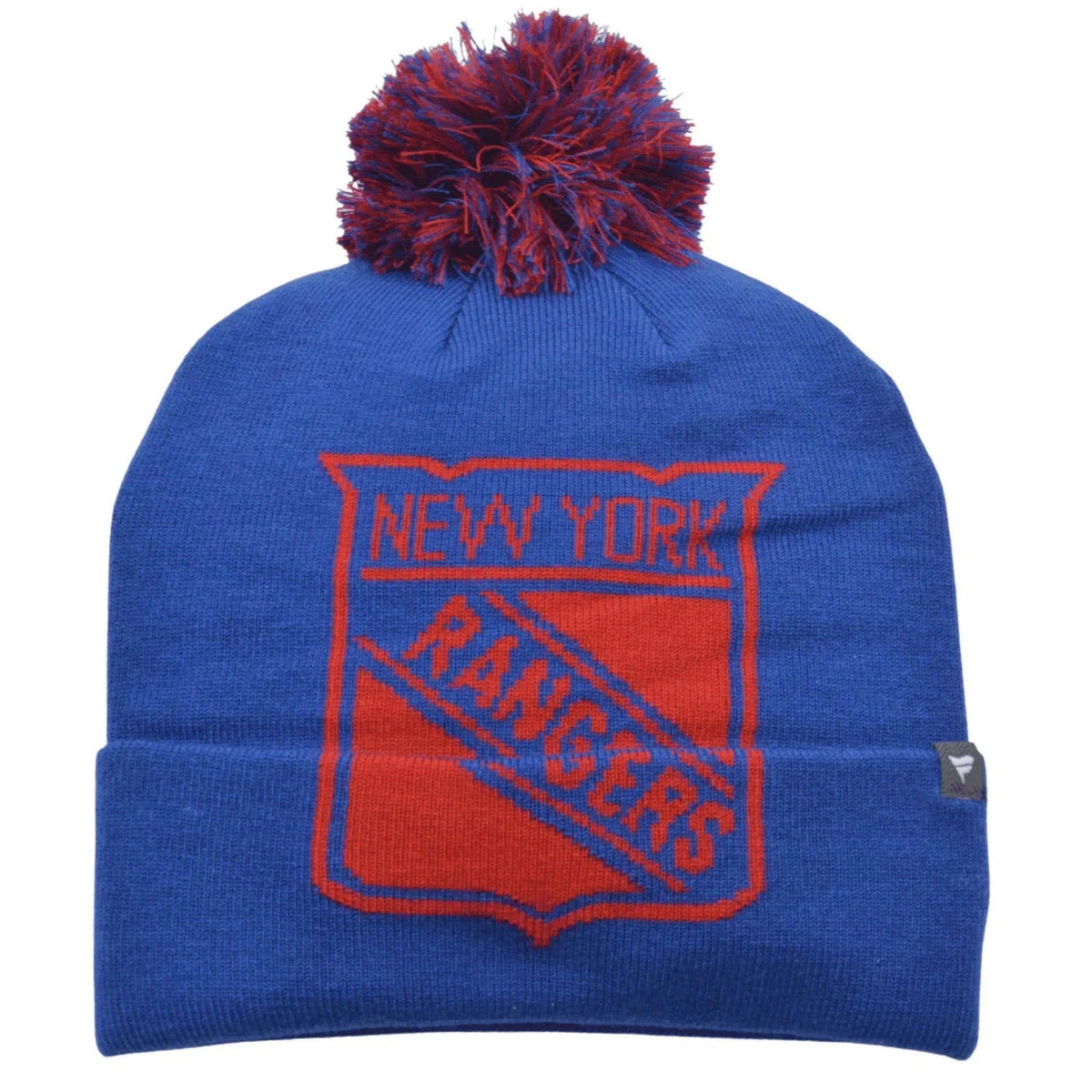 New York Rangers NHL Iconic Pop Knit Beanie Pom Pom Winter Hat