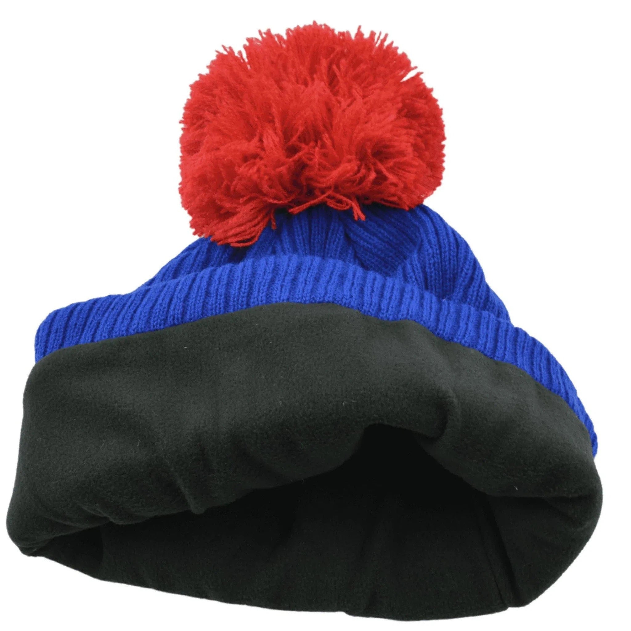 New York Rangers NHL Iconic Stroke Knit Beanie Pom Pom Winter Hat