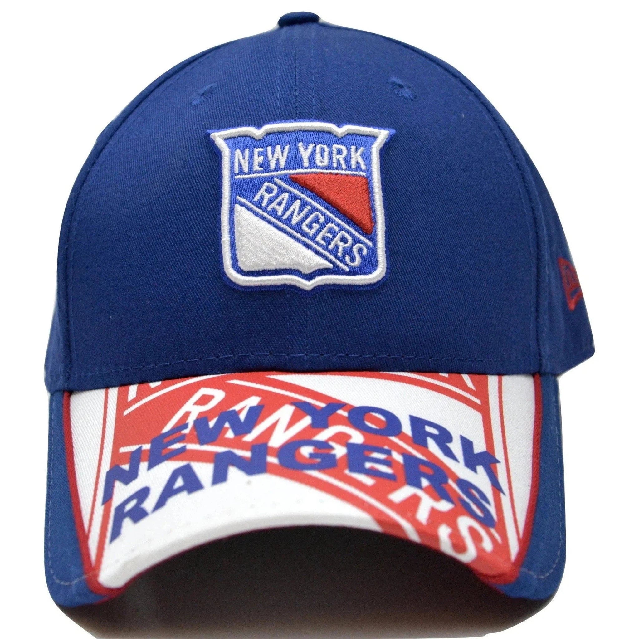 New York Rangers New Era 9FORTY Blue Scramble NHL Hockey Adjustable Cap Hat