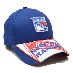 New York Rangers New Era 9FORTY Blue Scramble NHL Hockey Adjustable Cap Hat