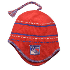 New York Rangers Reebok KM32W NHL Knit Tassel Winter Hat Beanie