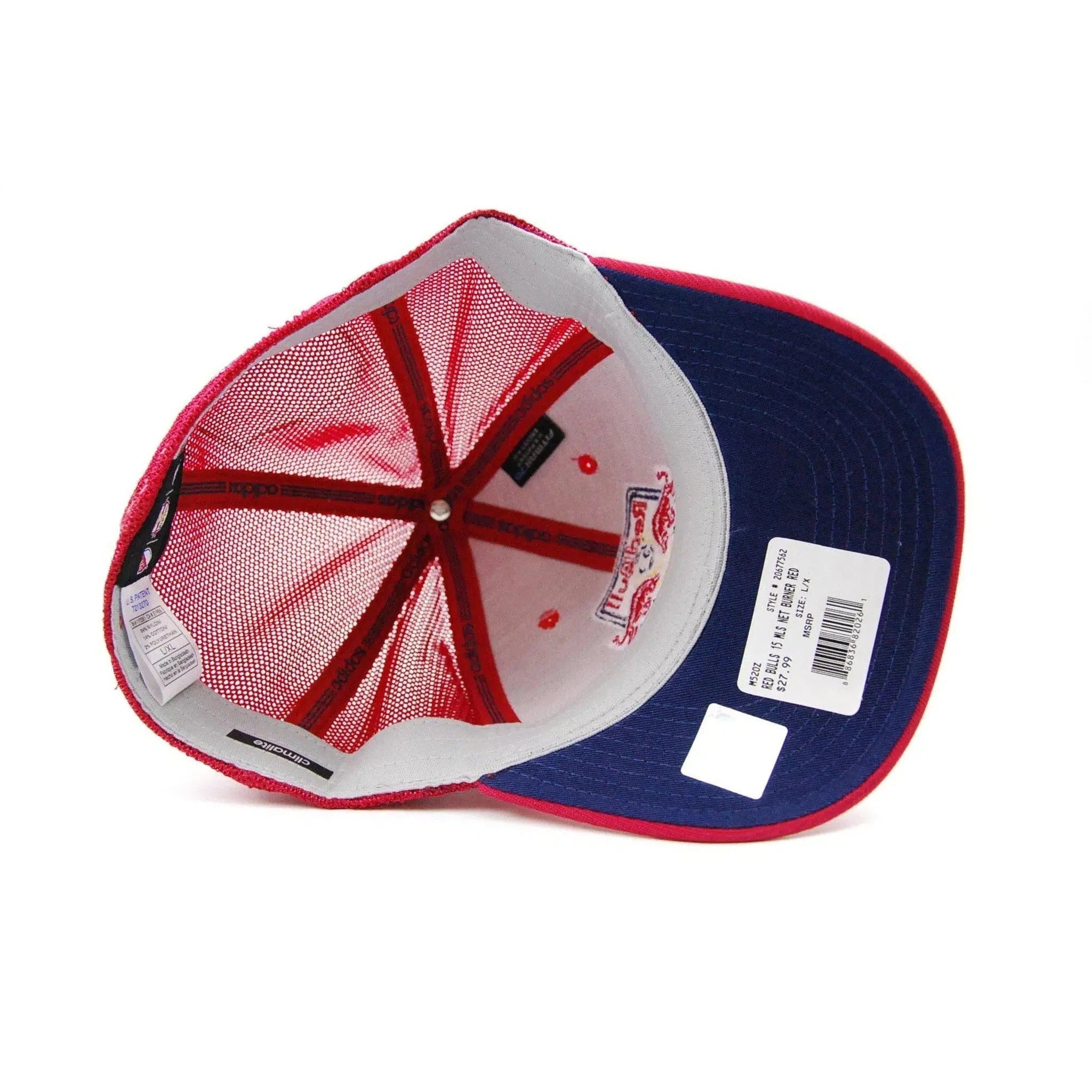 New York Red Bulls Football Club Adidas M520Z MLS Net Burner Team Soccer Cap