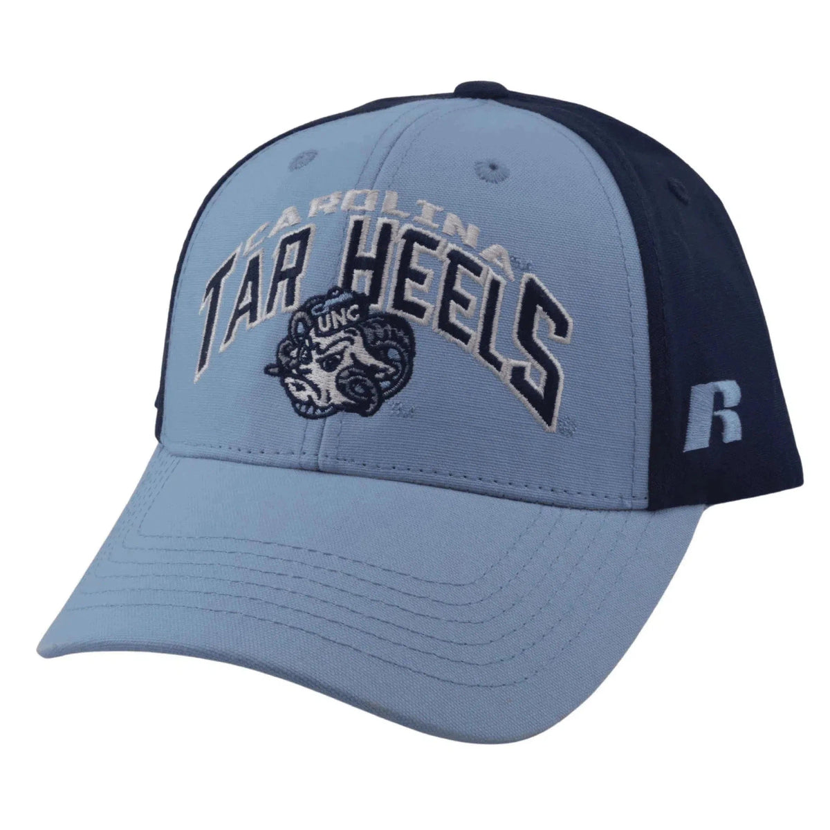 North Carolina Tar Heels NCAA Russell Athletic 2 Tone Blue Team Logo Adjustable Hat