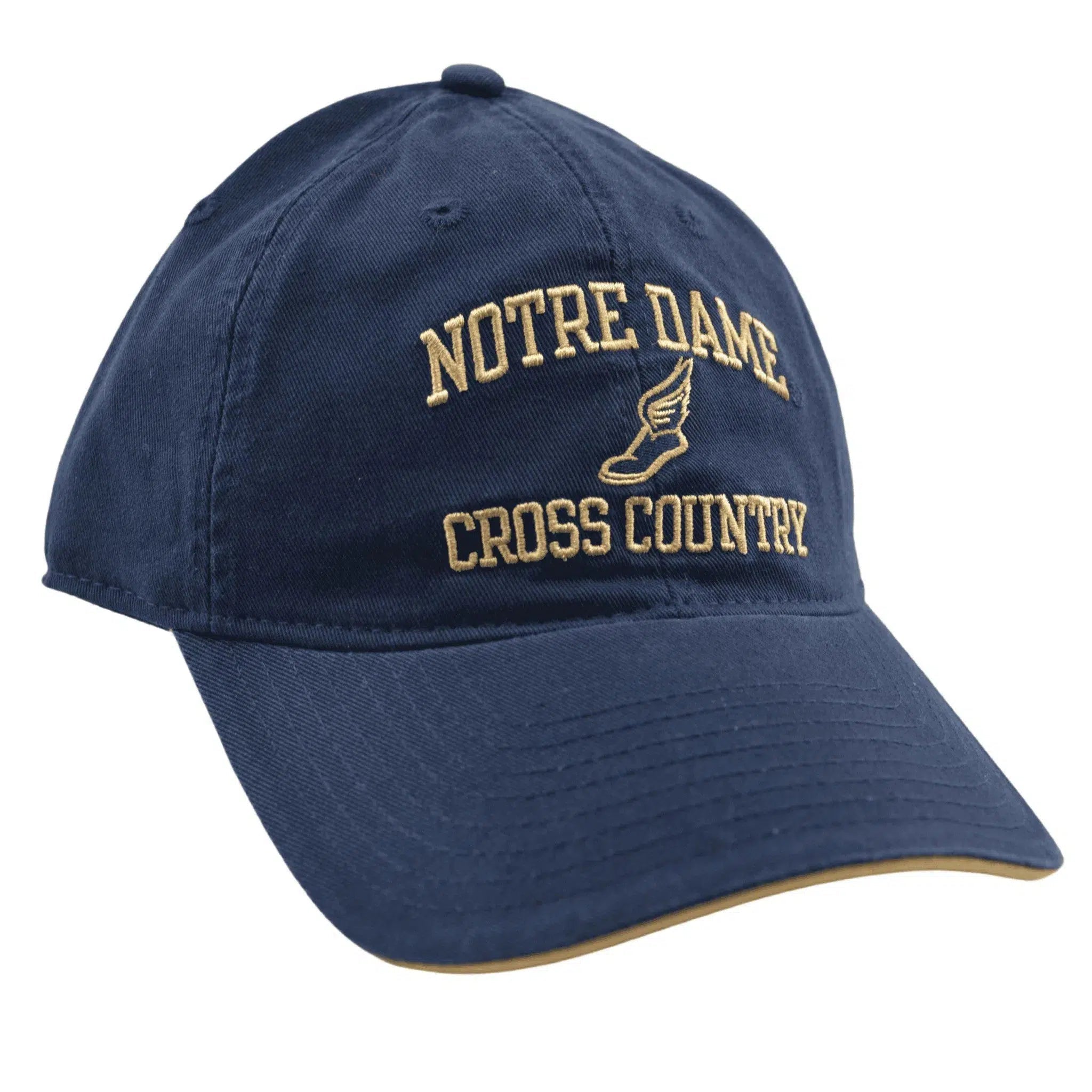 Notre Dame Fighting Irish Cross Country Blue Relaxed Fit Adjustable Cap Dad Hat