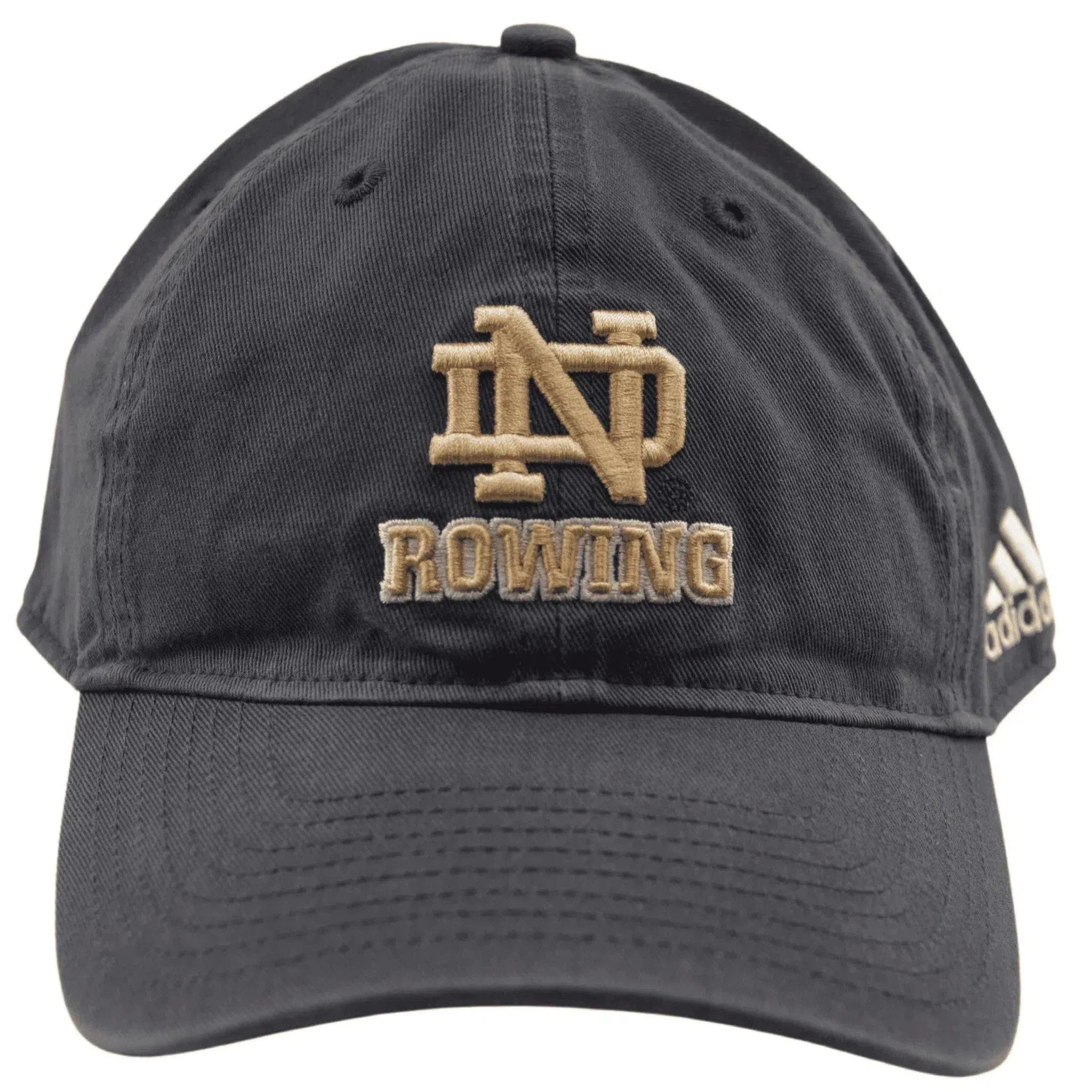 Notre Dame Fighting Irish Rowing Relaxed Adjustable Gray Cap Dad Hat