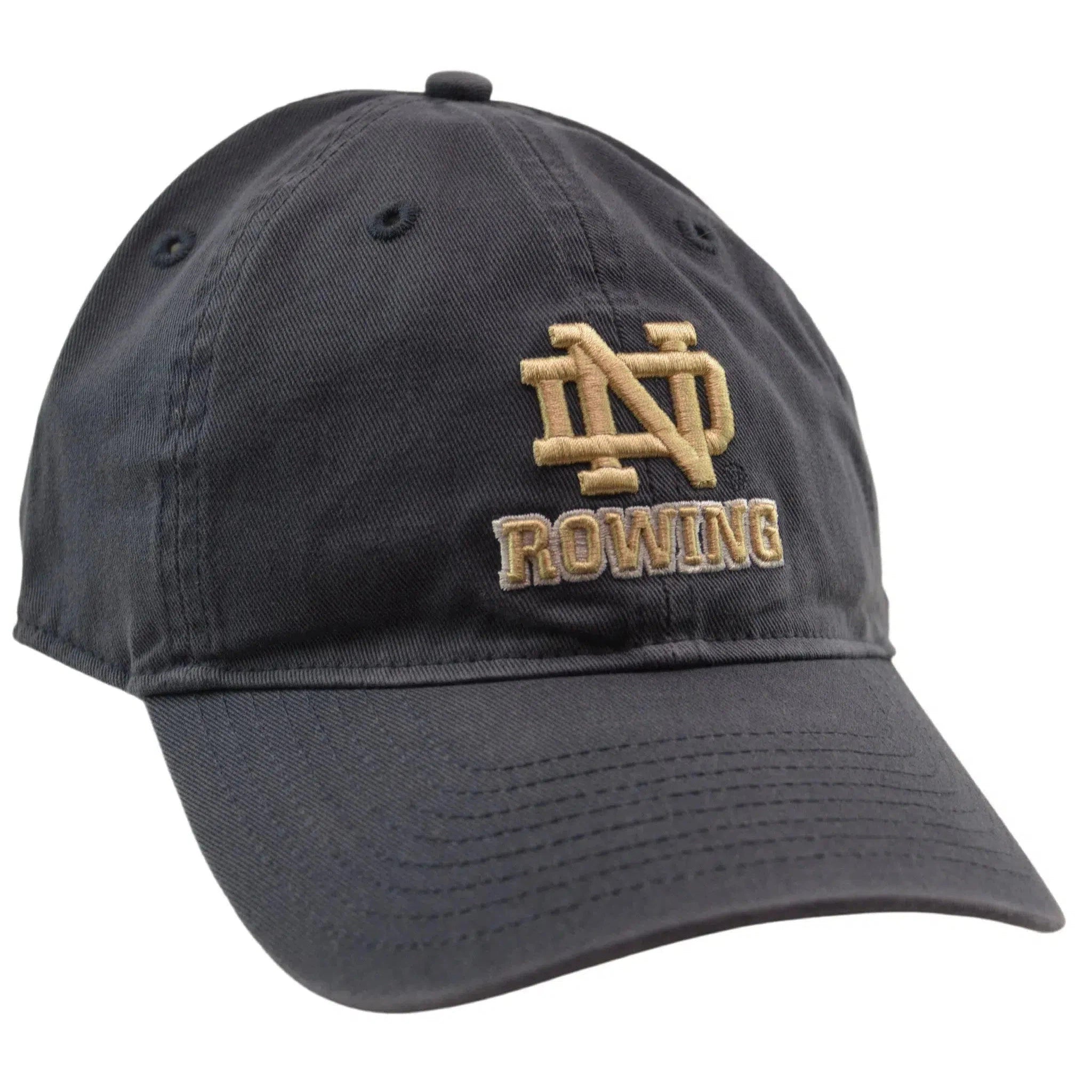 Notre Dame Fighting Irish Rowing Relaxed Adjustable Gray Cap Dad Hat