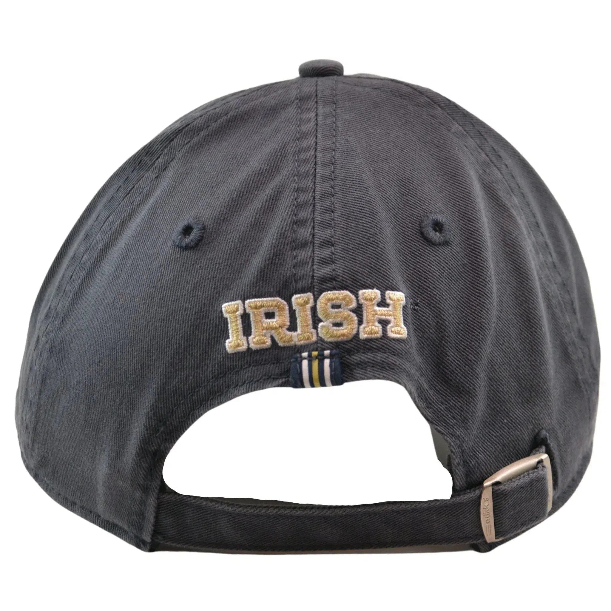 Notre Dame Fighting Irish Rowing Relaxed Adjustable Gray Cap Dad Hat