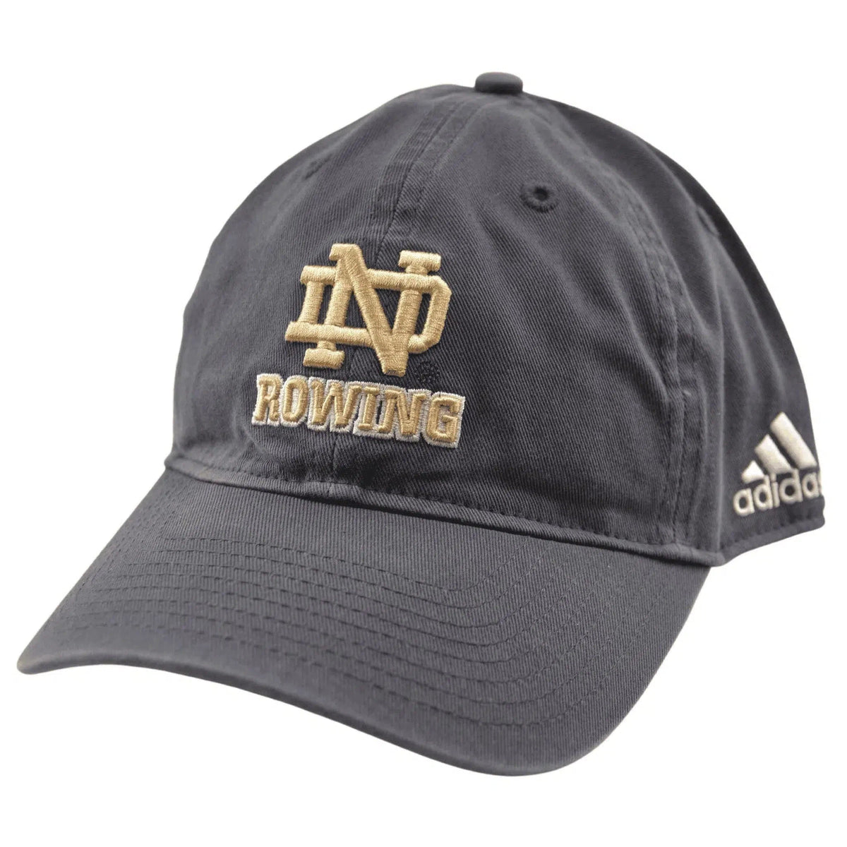 Notre Dame Fighting Irish Rowing Relaxed Adjustable Gray Cap Dad Hat