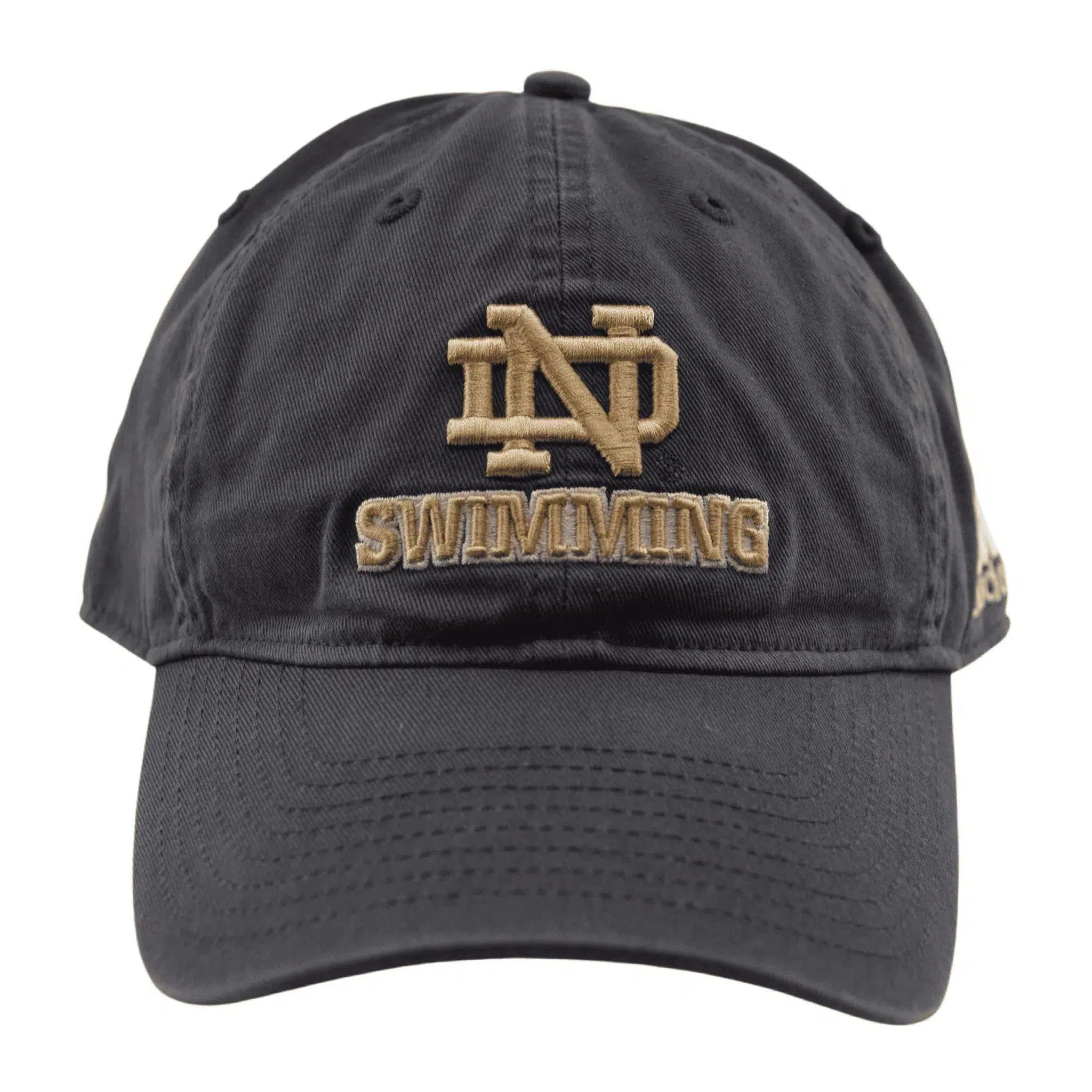 Notre Dame Fighting Irish Swimming Relaxed Adjustable Gray Cap Dad Hat