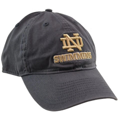 Notre Dame Fighting Irish Swimming Relaxed Adjustable Gray Cap Dad Hat