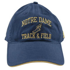 Notre Dame Fighting Irish Track & Field Blue Relaxed Fit Adjustable Cap Dad Hat