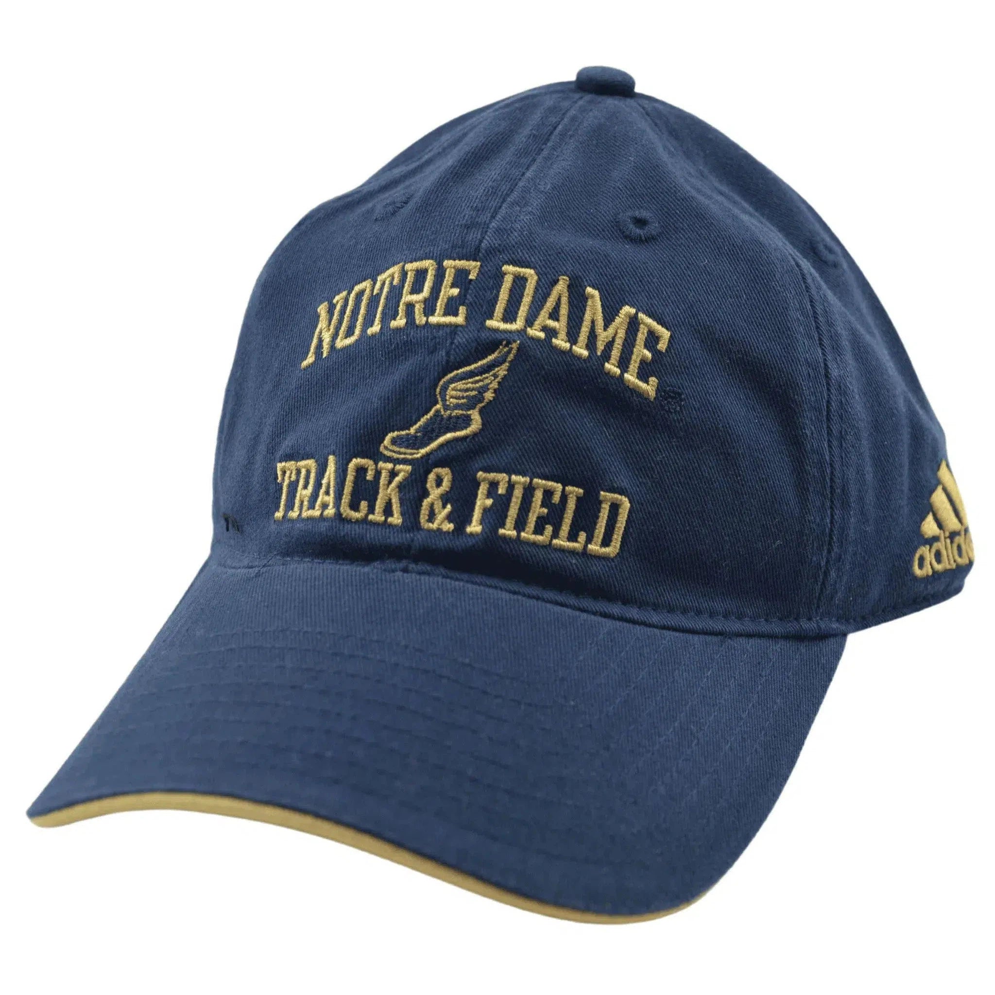 Notre Dame Fighting Irish Track & Field Blue Relaxed Fit Adjustable Cap Dad Hat