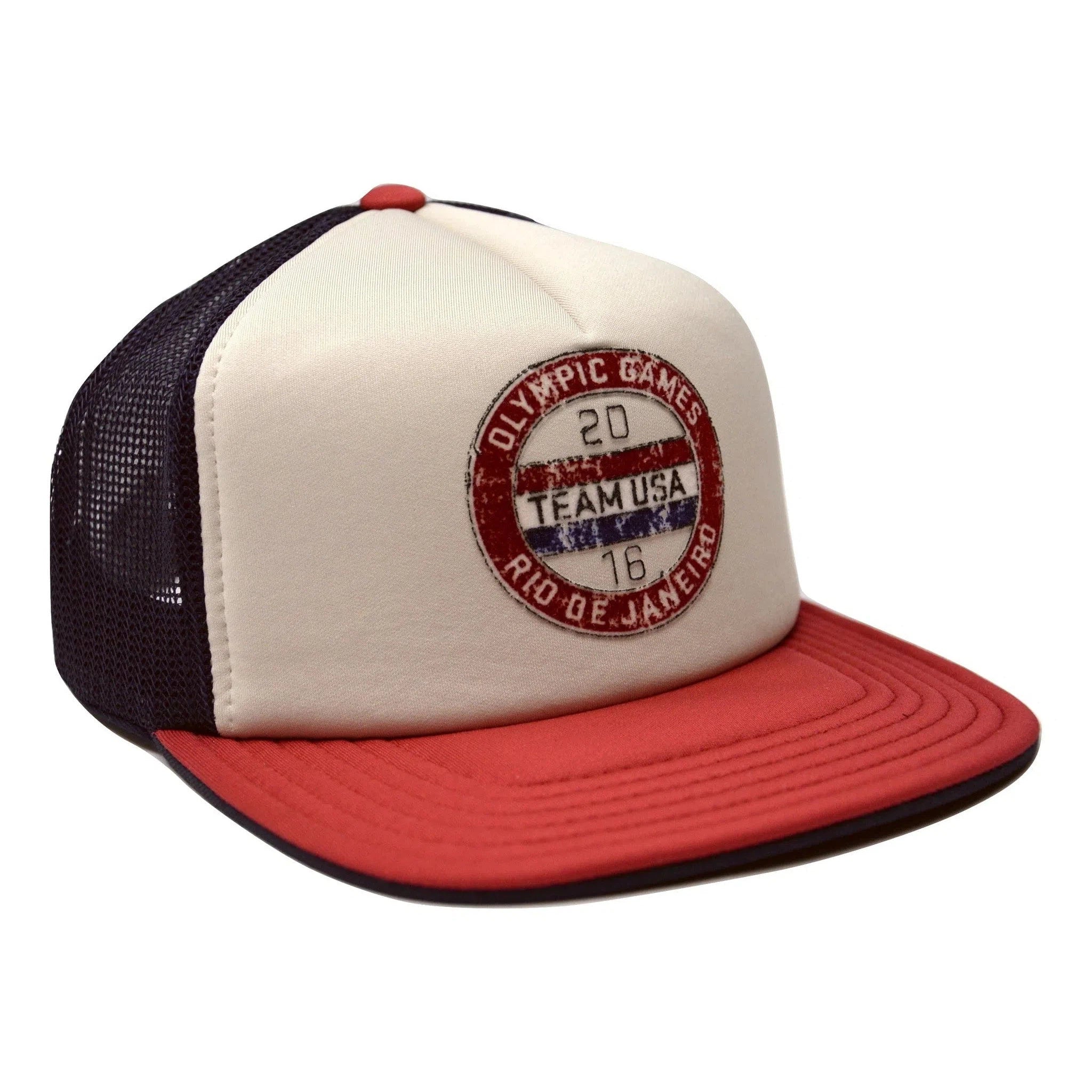 Officially Licensed Team USA Olympic Vintage Foam Cap Snapback Trucker Hat