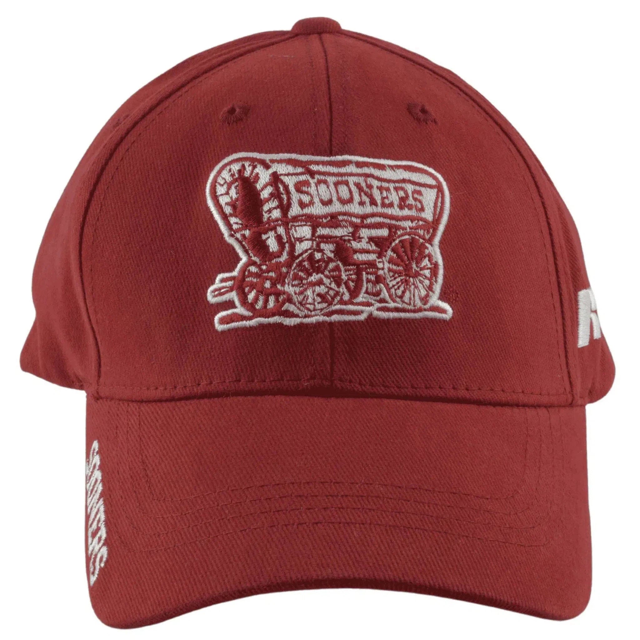 Oklahoma Sooners NCAA Russell Athletic Red Team Logo Adjustable Hat