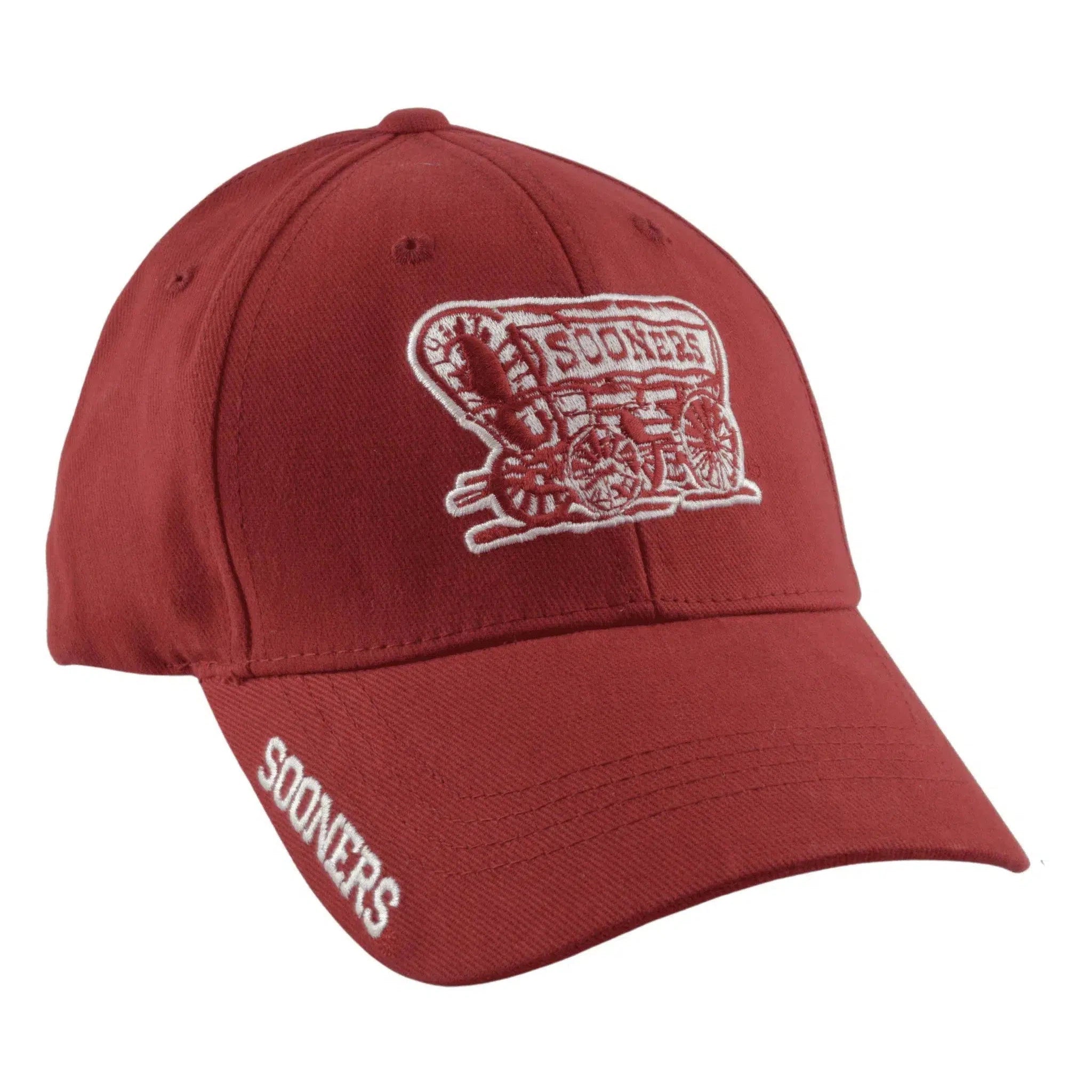 Oklahoma Sooners NCAA Russell Athletic Red Team Logo Adjustable Hat