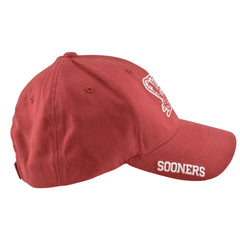 Oklahoma Sooners NCAA Russell Athletic Red Team Logo Adjustable Hat