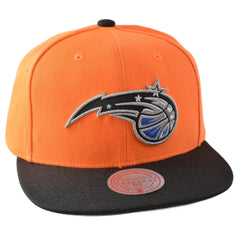 Orlando Magic NBA Team DNA 2 Tone Orange & Black Men's Snapback Hat by Mitchell & Ness