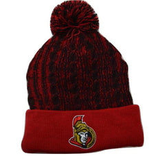 Ottawa Senators Cable Knit Pom Pom NHL Hockey Beanie Winter Hat