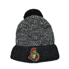 Ottawa Senators NHL Hockey Gray & Black Knit Pom Beanie Winter Hat