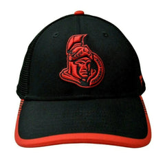 Ottawa Senators NHL Team Logo Adjustable Black & Red Trucker Hat