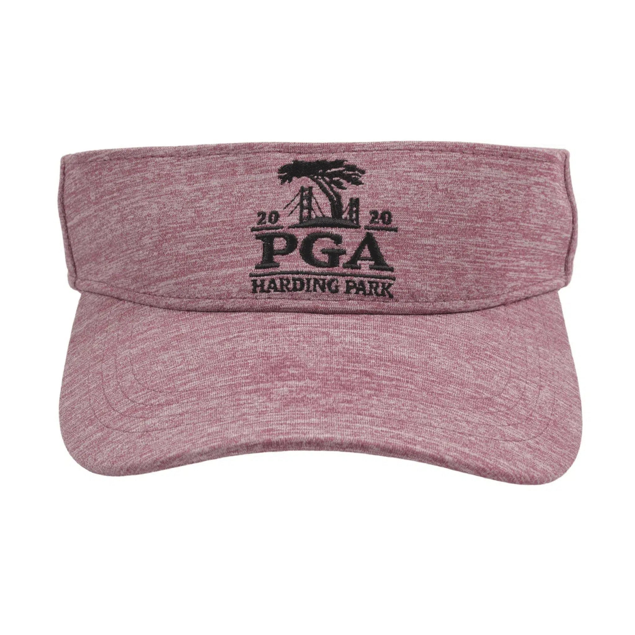 PGA Harding Park Burgundy Lightweight Golf Sun Visor