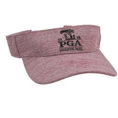 PGA Harding Park Burgundy Lightweight Golf Sun Visor