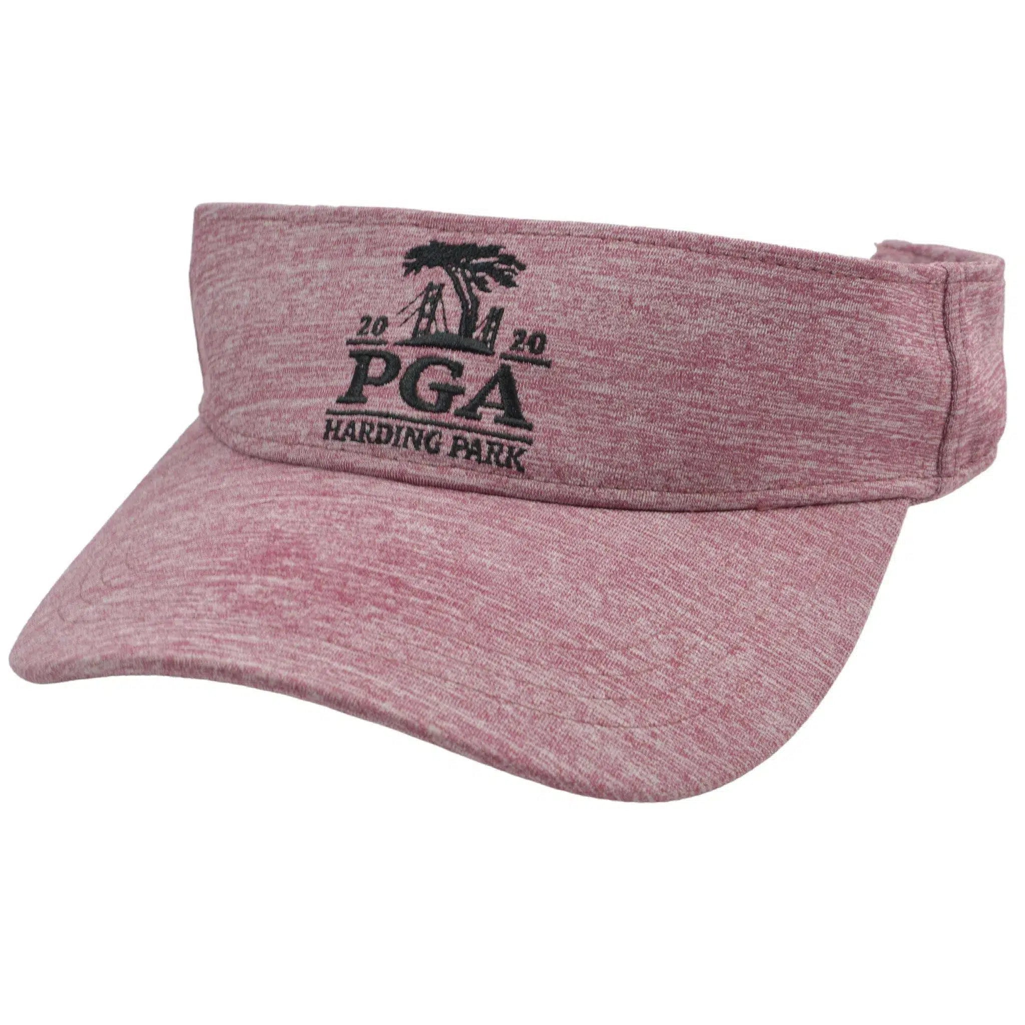 PGA Harding Park Burgundy Lightweight Golf Sun Visor