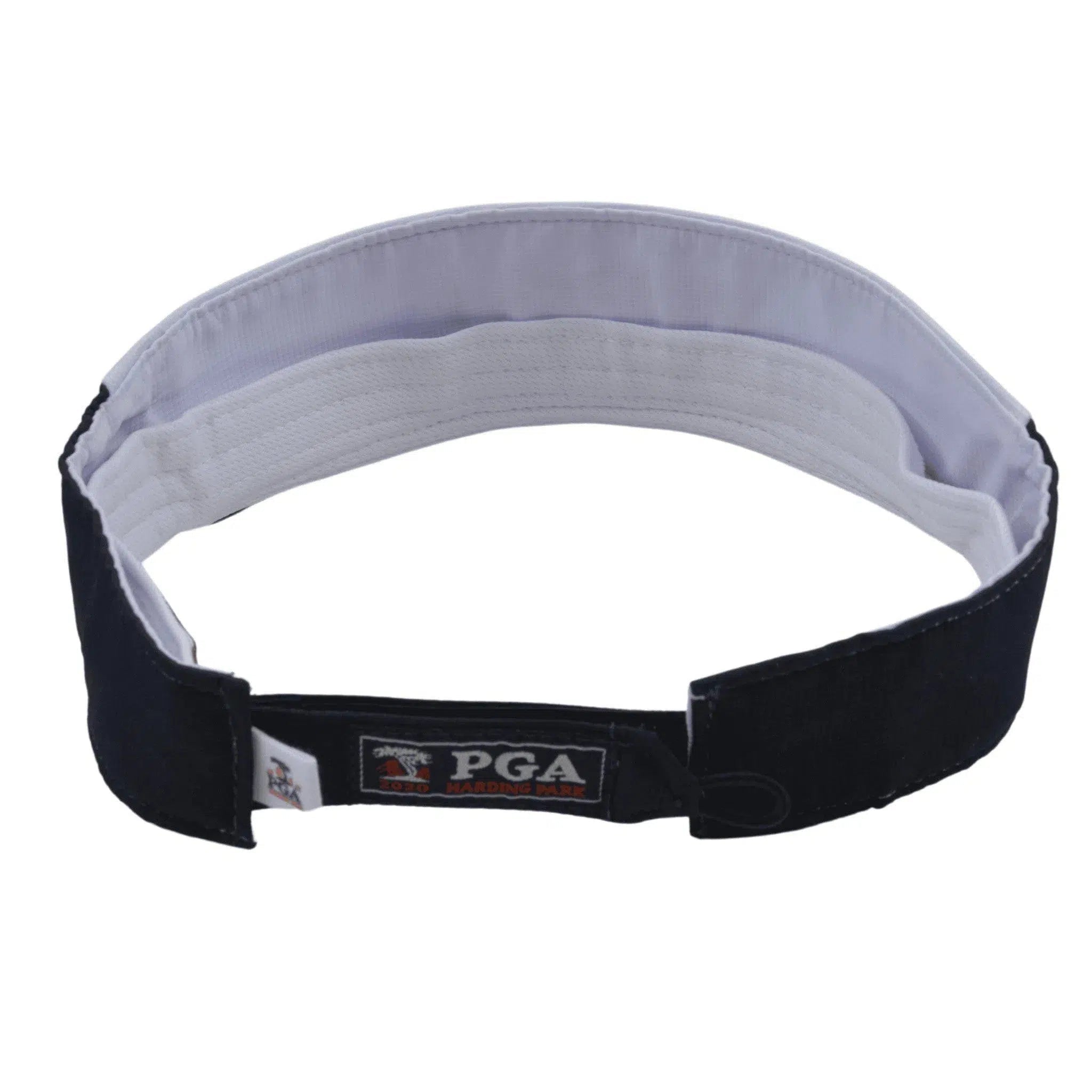 PGA Harding Park Hi Performance 2Tone White & Navy Golf Sun Visor by Ahead