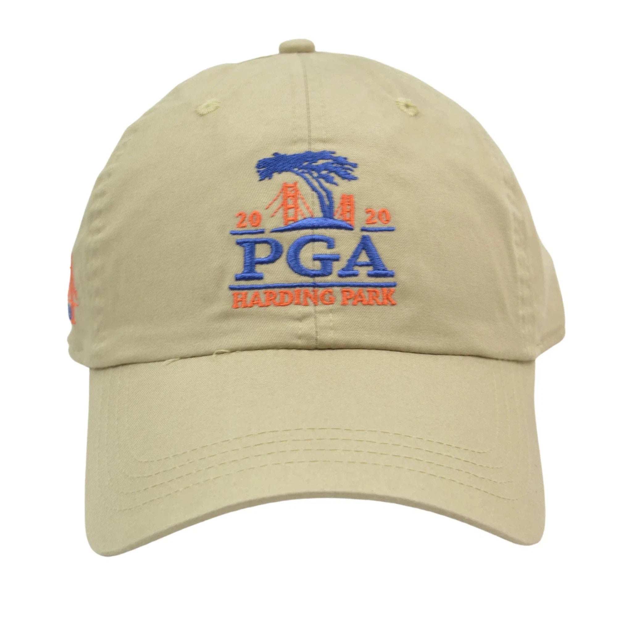 PGA Harding Park Lightweight Cotton Adjustable Khaki Golf Hat