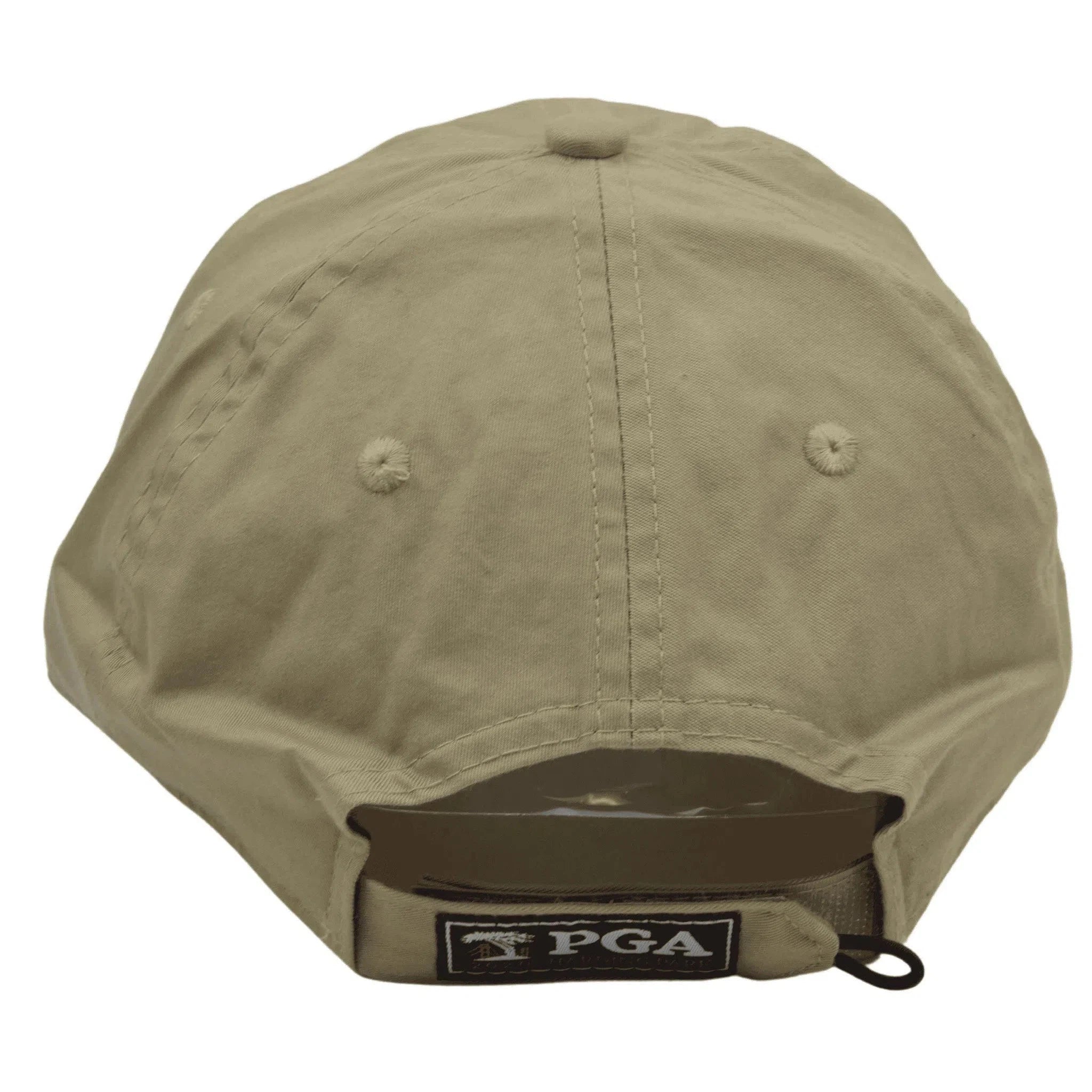 PGA Harding Park Lightweight Cotton Adjustable Khaki Golf Hat