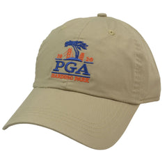 PGA Harding Park Lightweight Cotton Adjustable Khaki Golf Hat