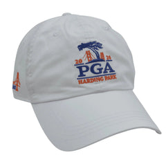 PGA Harding Park Lightweight Cotton Adjustable White Golf Hat