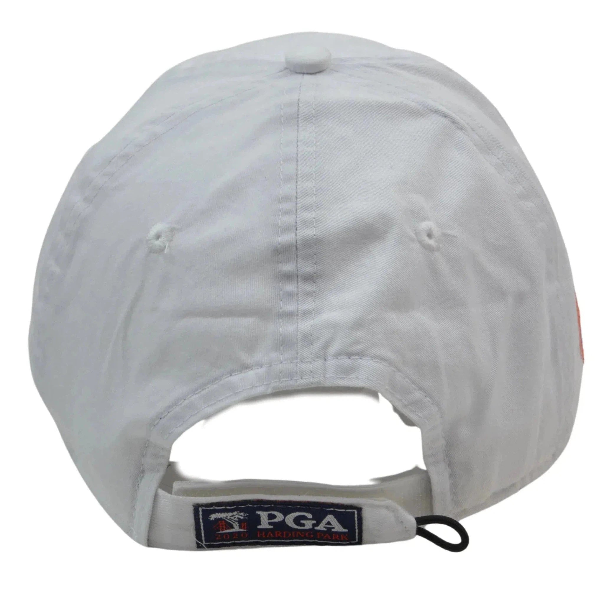 PGA Harding Park Lightweight Cotton Adjustable White Golf Hat