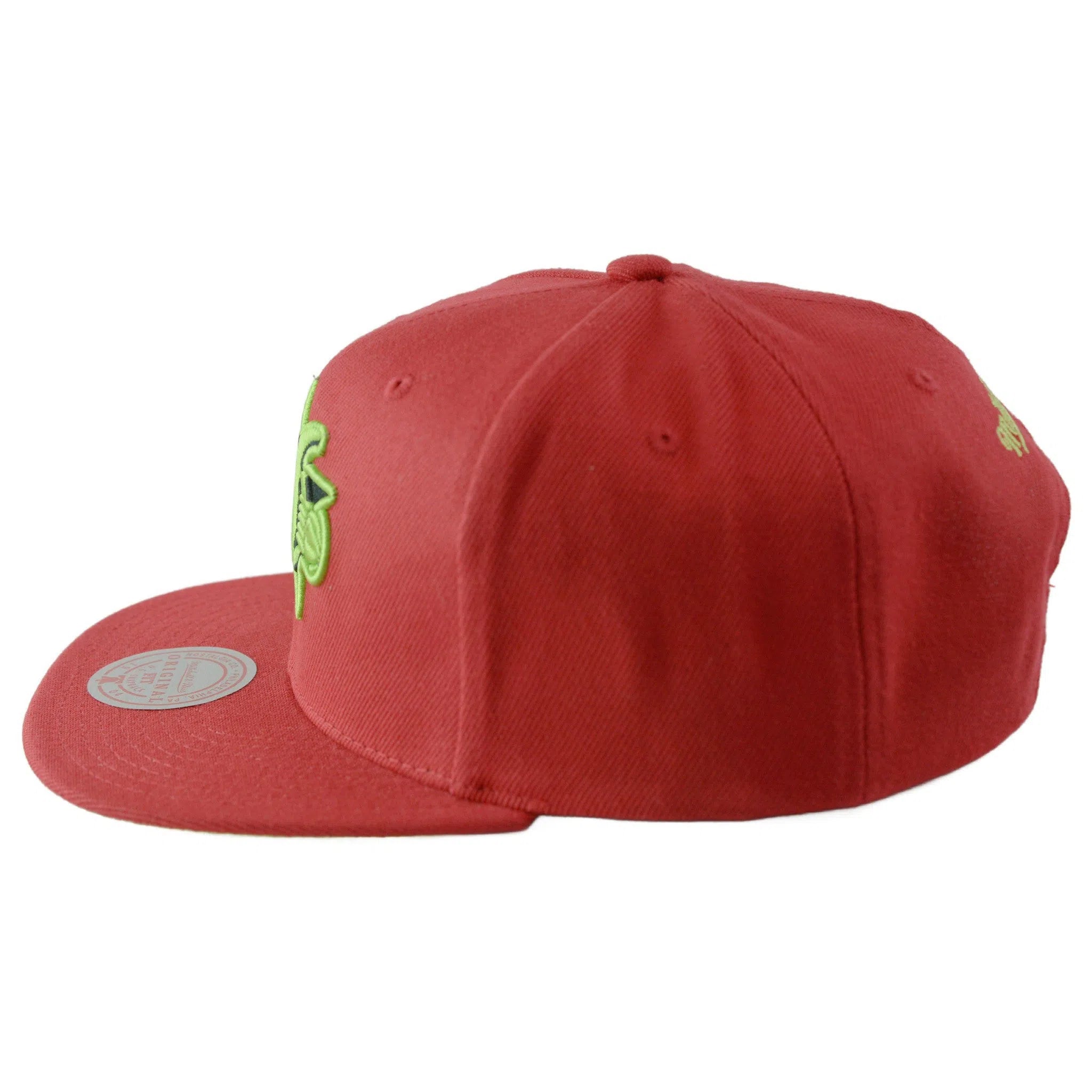 Philadelphia 76ers NBA Reverse Grinch Men's Basketball Flat bill Snapback Cap, Hat by Mitchell & Ness