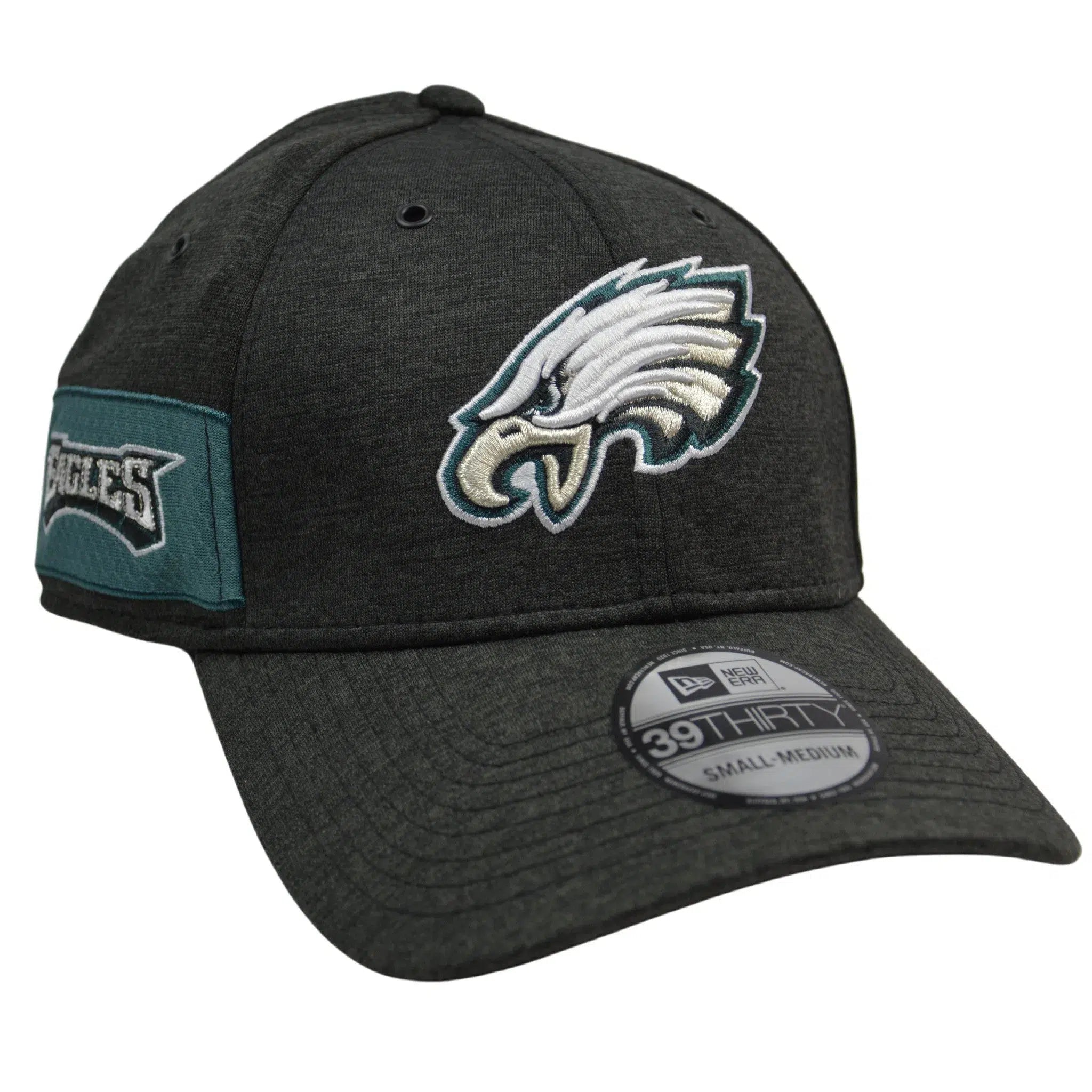 Philadelphia Eagles New Era 39THIRTY NFL Gray Onfield Football Flex Fit Cap