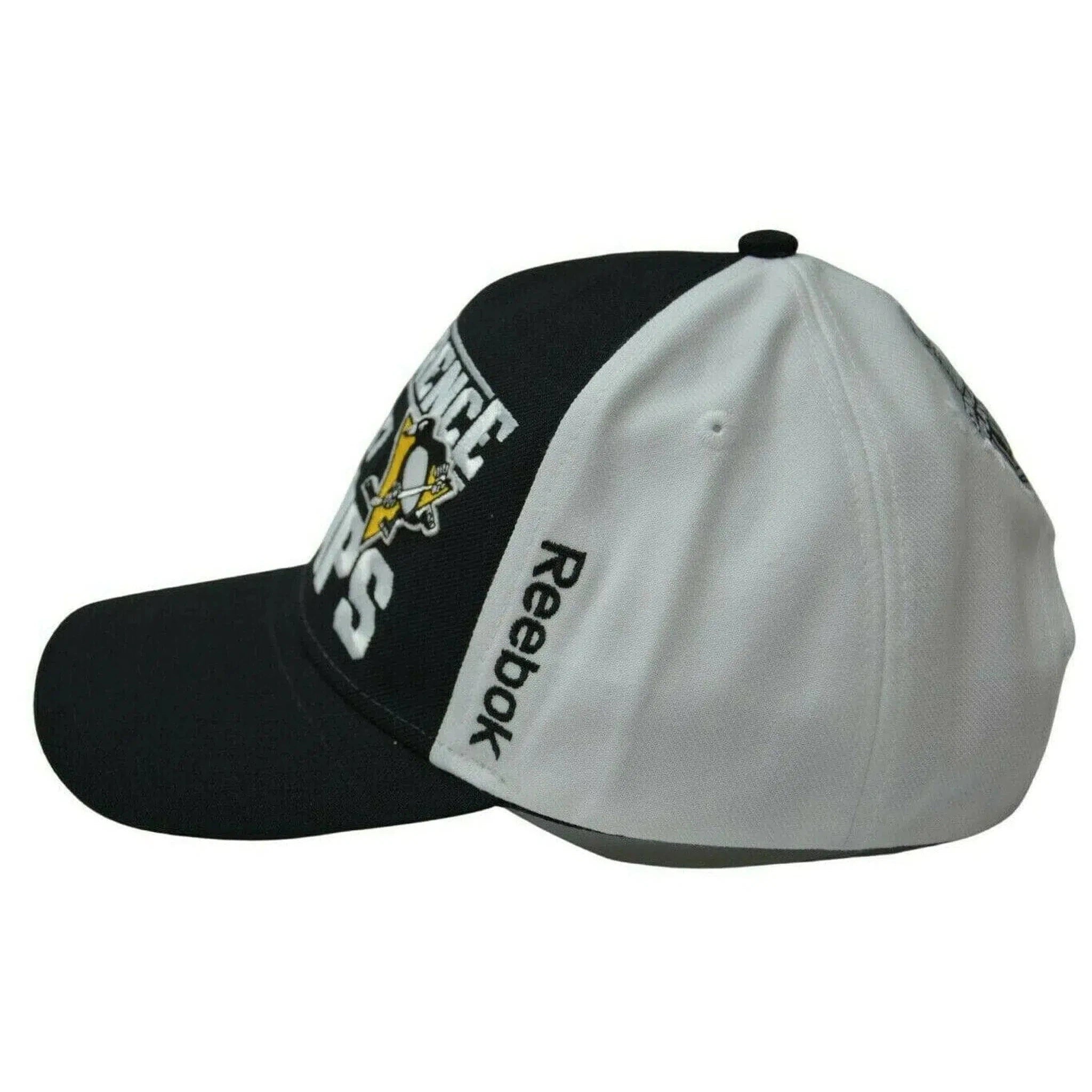 Pittsburgh Penguins NHL 2017 Conference Adjustable Black & White Hockey Hat