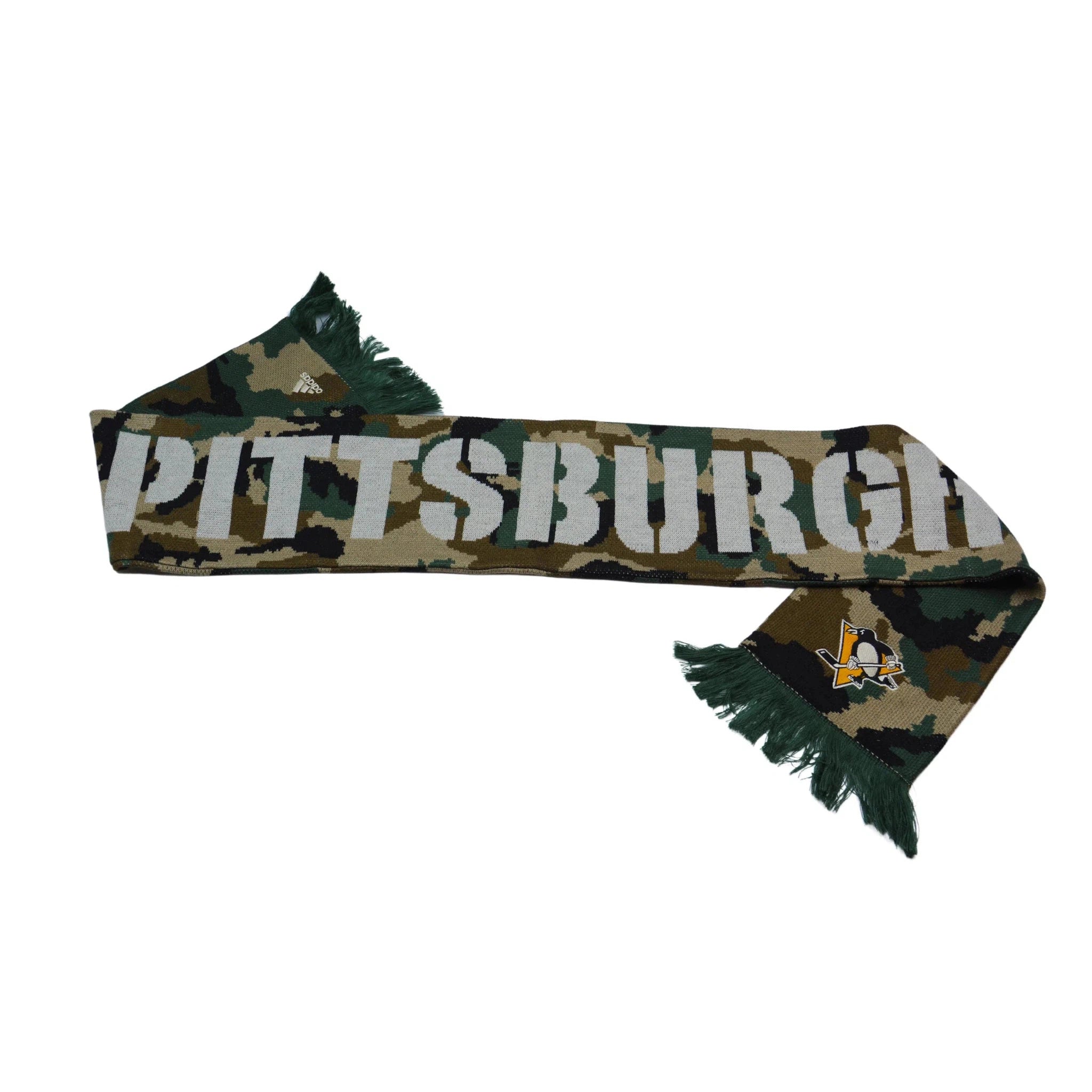 Pittsburgh Penguins NHL Hockey Woodland Knit Winter Scarf