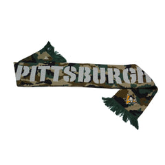 Pittsburgh Penguins NHL Hockey Woodland Knit Winter Scarf