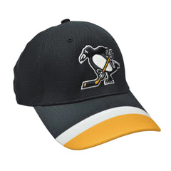 Pittsburgh Penguins NHL Team Colors Solo Stretch Fit Cap Hockey Hat