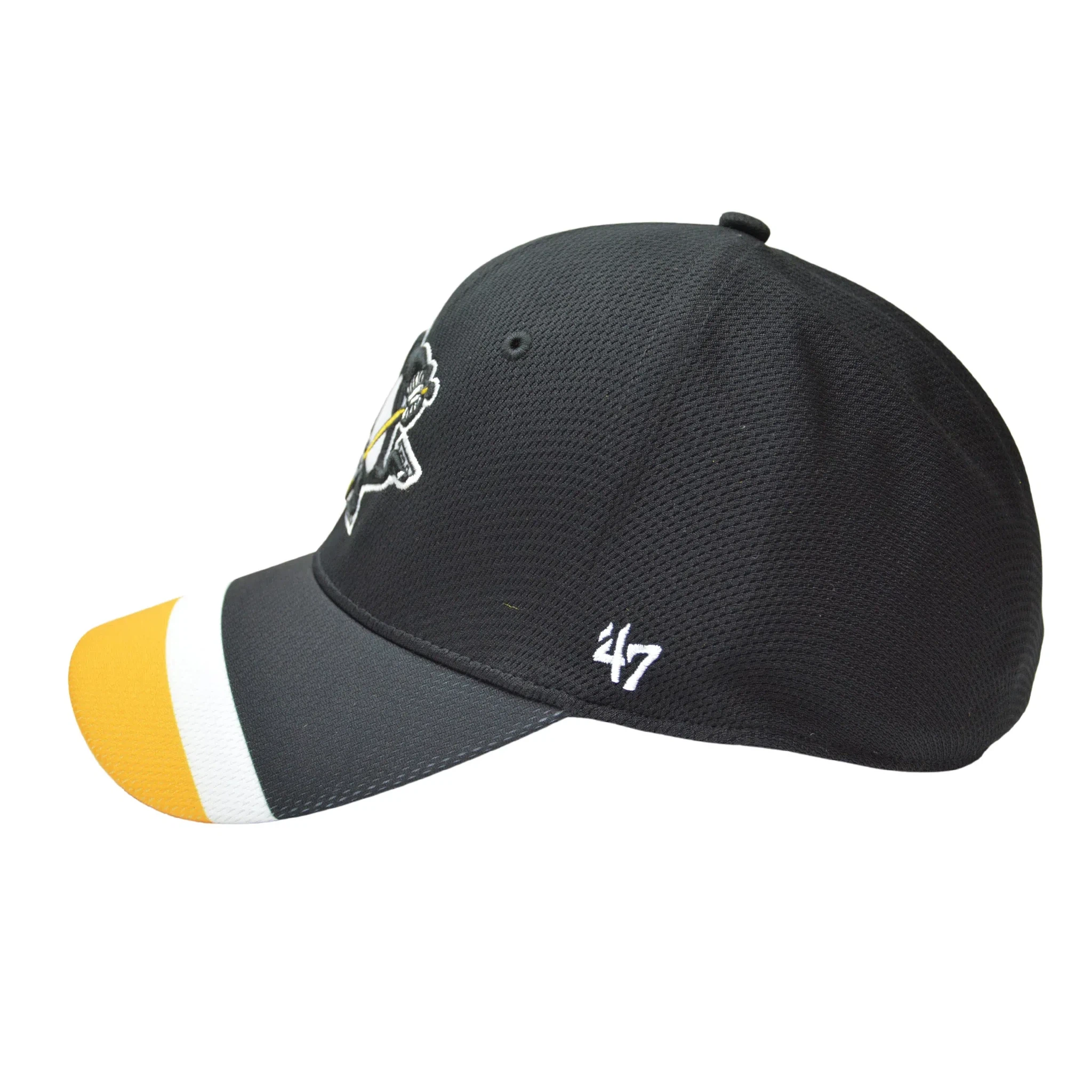 Pittsburgh Penguins NHL Team Colors Solo Stretch Fit Cap Hockey Hat