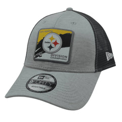 Pittsburgh Steelers New Era 9FORTY Division Champions 2Tone Gray NFL Hat